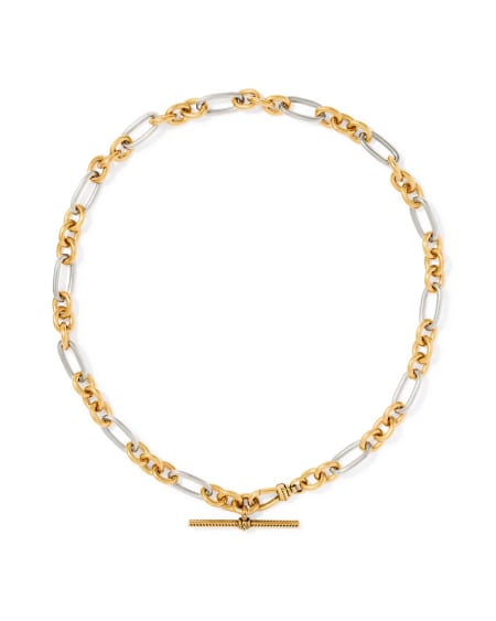 Embry Vintage Mixed Metal Link and Chain Necklace