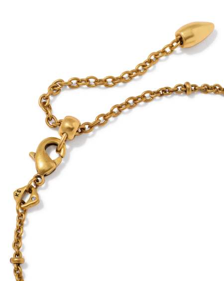 Tiger Striped Elaina Vintage Gold Delicate Chain Bracelet