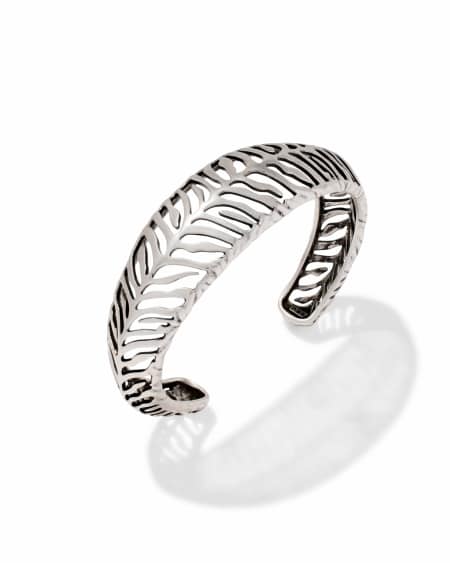 Tiger Striped Mikki Vintage Silver Cuff Bracelet