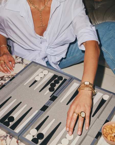 Tiger Striped Daphne Cocktail Ring