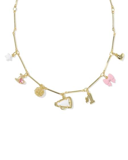 Cheer Gold Charm Necklace