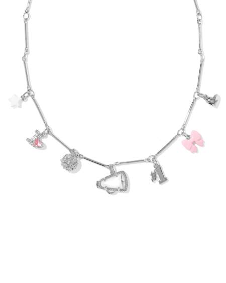 Cheer Silver Charm Necklace