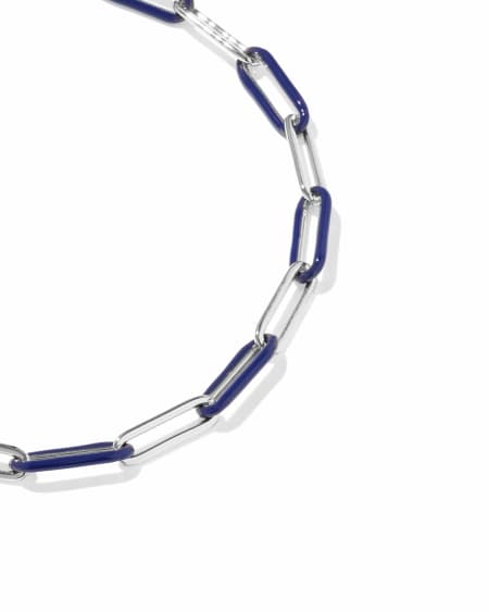 Courtney Enamel Link and Chain Bracelet