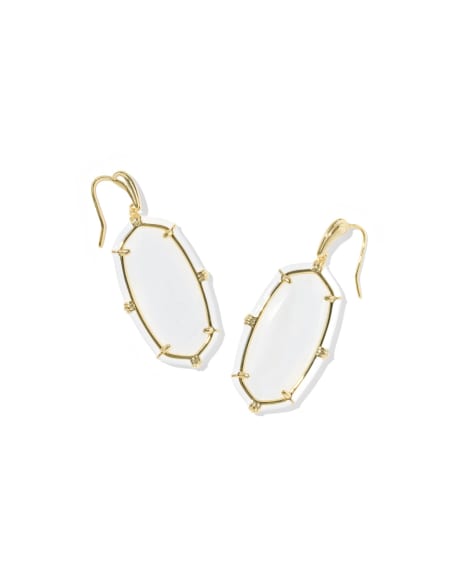 Elle Gold Enamel Drop Earrings