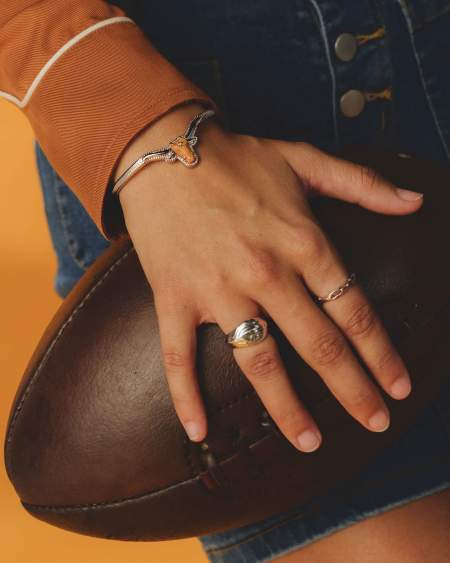 Longhorn Silver Cuff Bracelet