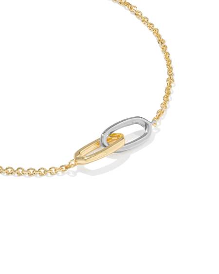 Danielle Mixed Metal Interlocking Bracelet