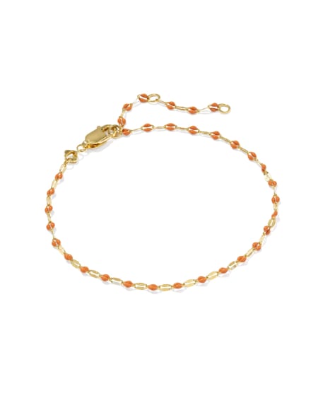 Enamel Mirror 18k Gold Vermeil Chain Bracelet