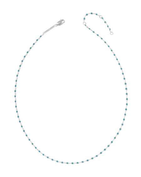 Enamel Mirror Chain Necklace