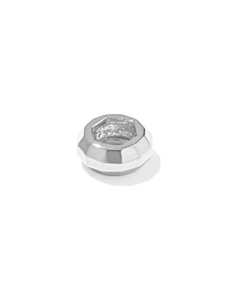 Textured Sterling Silver Spacer Charm