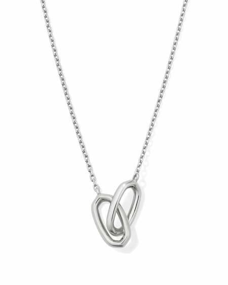Danielle Sterling Silver Interlocking Pendant Necklace
