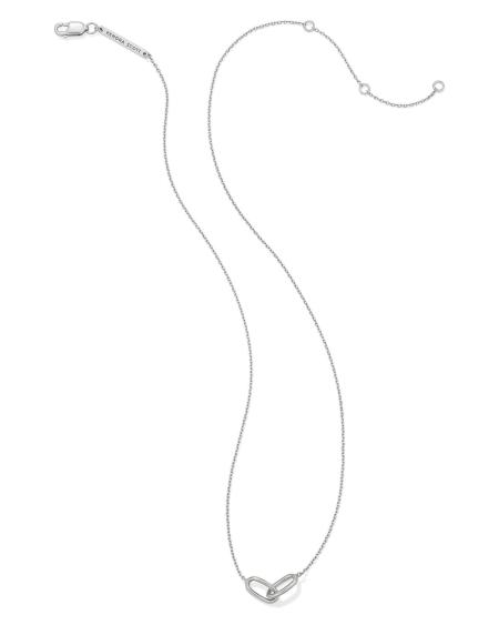 Danielle Sterling Silver Interlocking Pendant Necklace