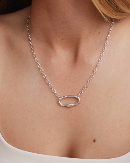 Large Bristol Sterling Silver Necklace
