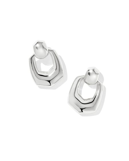 Kaitlin Silver Open Frame Earrings