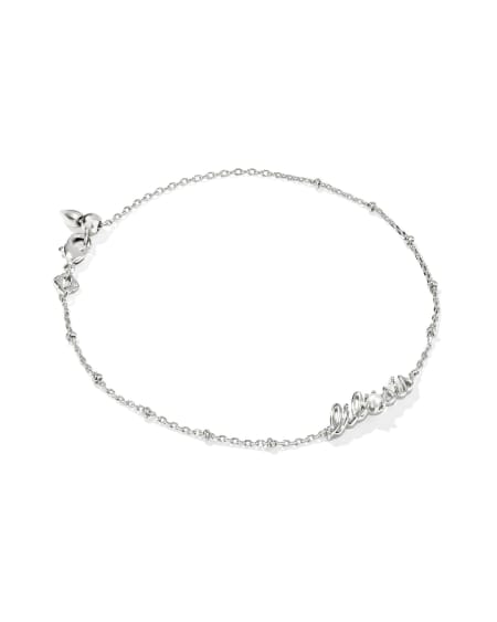 Lil Sis Silver Delicate Chain Bracelet