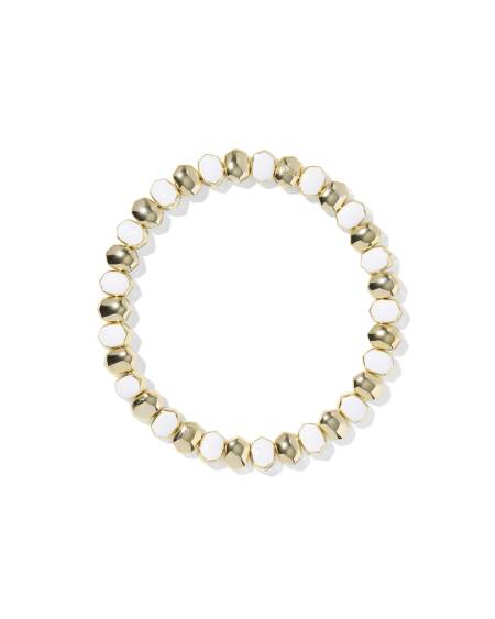 Daphne Enamel Gold Stretch Bracelet
