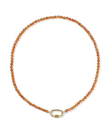 Emery Gold Beaded Strand Necklace