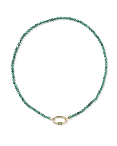 Emery Gold Beaded Strand Necklace
