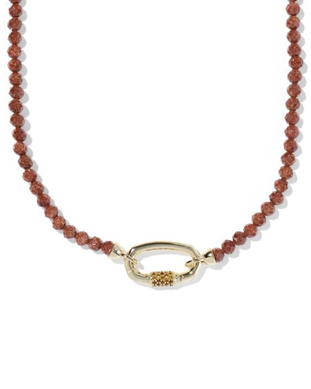 Emery Gold Beaded Strand Necklace