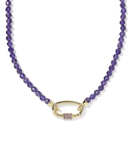 Emery Gold Beaded Strand Necklace