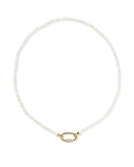 Emery Gold Beaded Strand Necklace