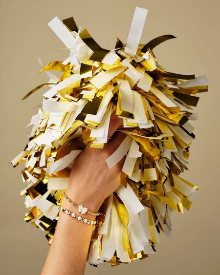 Daphne Enamel Gold Stretch Bracelet