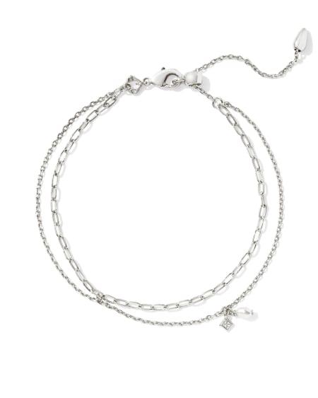 Eve Silver Multi Strand Bracelet in Freshwater Cultured Pearl