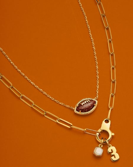 Metal Number 3 Charm in 18k Gold Vermeil