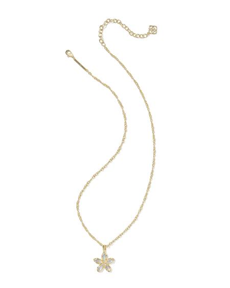 Kyla Flower Gold Pendant Necklace