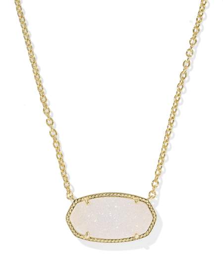 Elisa Gold Statement Short Pendant Necklace