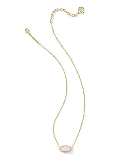 Elisa Gold Short Pendant Necklace