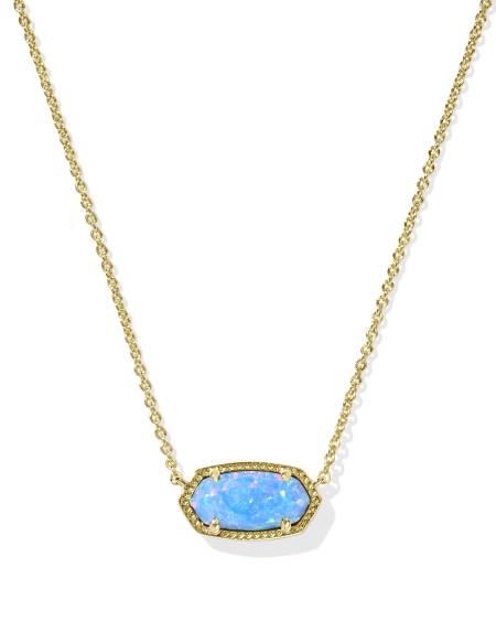 Elisa Gold Short Pendant Necklace