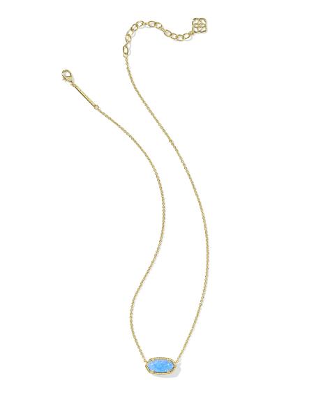 Elisa Gold Short Pendant Necklace