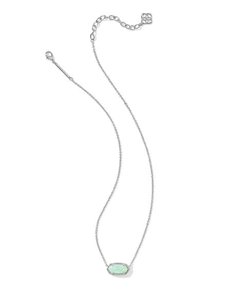 Elisa Silver Short Pendant Necklace