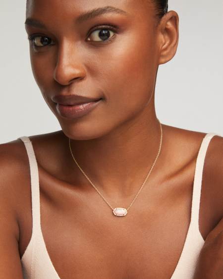 Elisa Gold Short Pendant Necklace