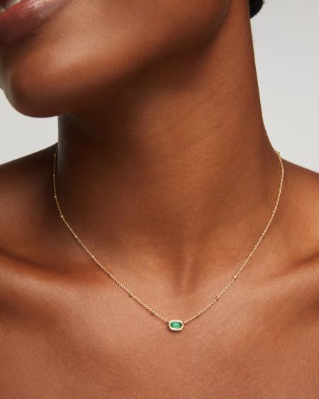 Mini Elisa Gold Satellite Short Pendant Necklace