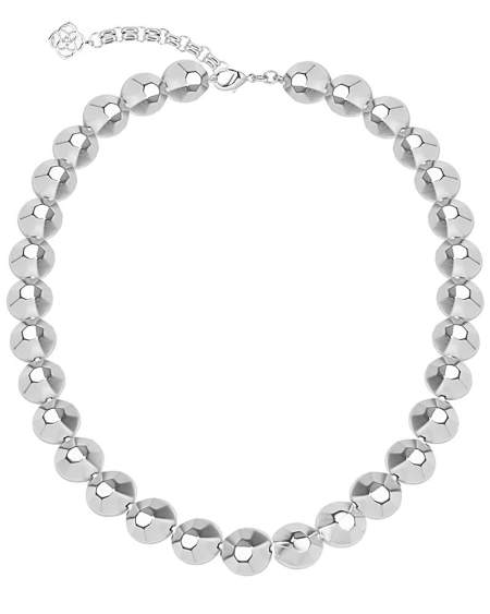 VANNA NECKLACE RHOD METAL