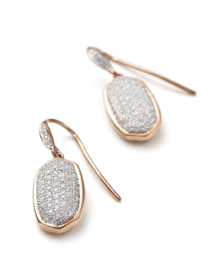 Lee Earrings in Pave Diamond and 14k Rose Gold