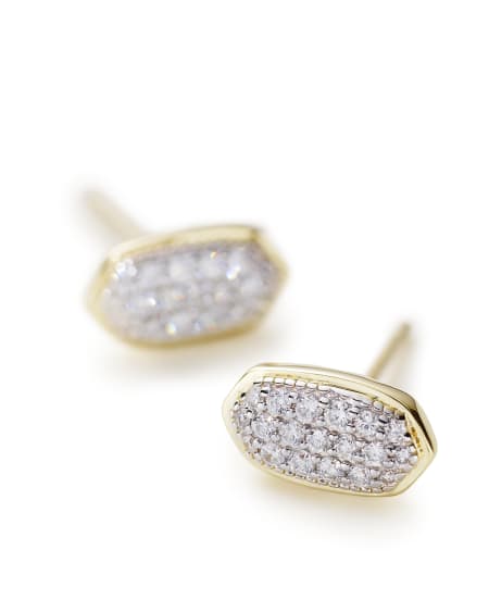 Amelee Pave Diamond Stud Earrings
