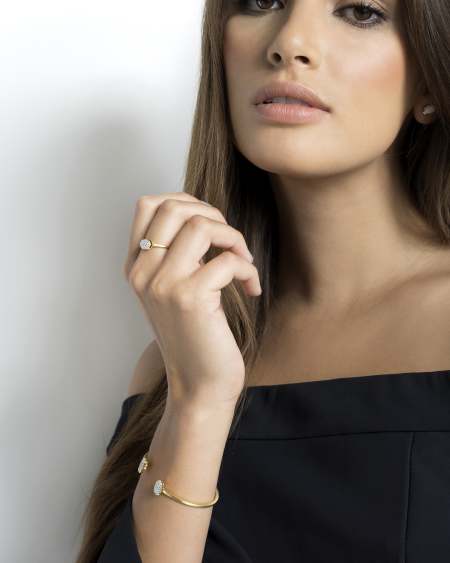 Elias Pavé Diamond Cuff Bracelet