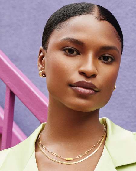 Marlee Paperclip Chain Necklace in 18k Gold Vermeil