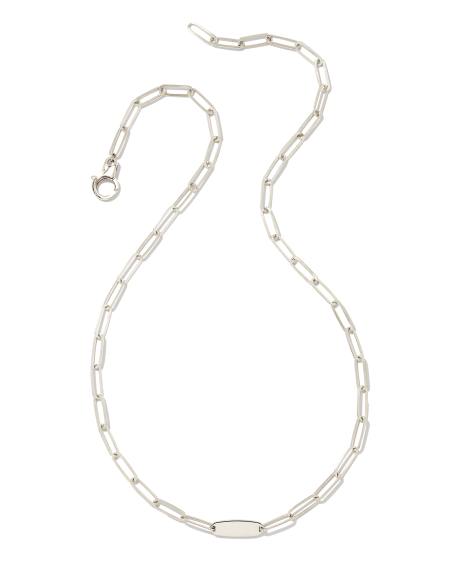 Marlee Paperclip Chain Necklace in Sterling Silver