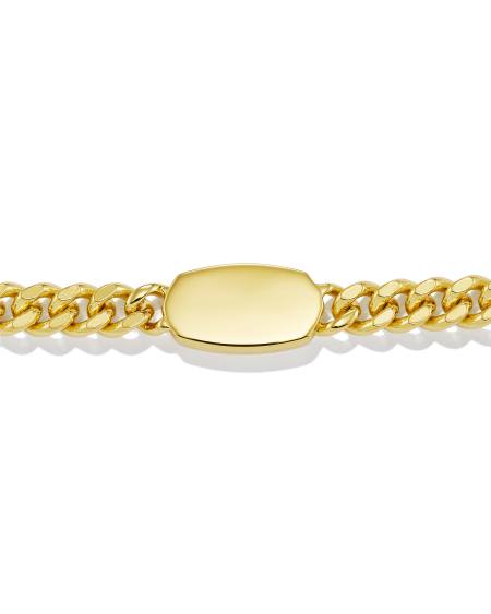 Elaina Curb Chain Bracelet in 18k Gold Vermeil