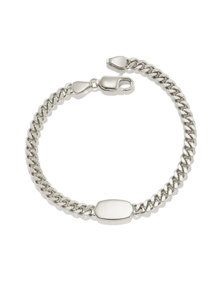 Elaina Curb Chain Bracelet in Sterling Silver