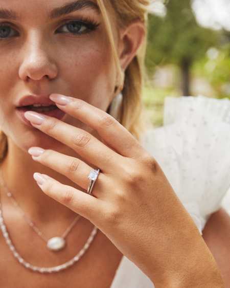 Emerald Solitaire Engagement Ring