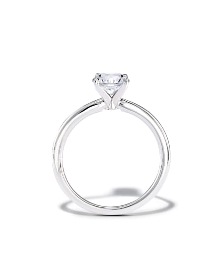0.5 ct Round Solitaire Engagement Ring in 14k White Gold