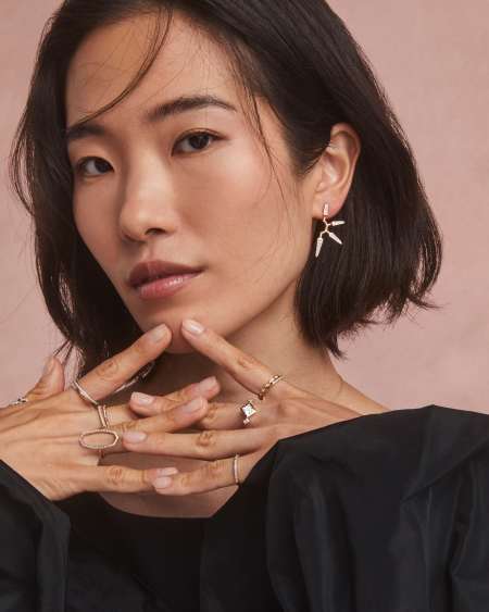 0.16 ct Small Spike 14k Yellow Gold Earrings