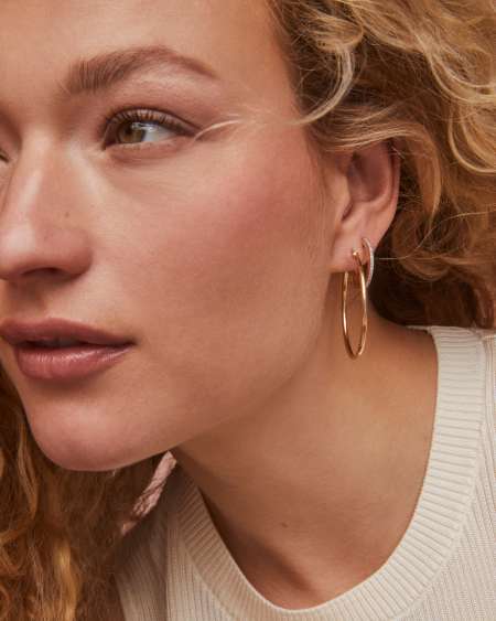 Penelope 20mm Hoop Earrings in 14k Yellow Gold