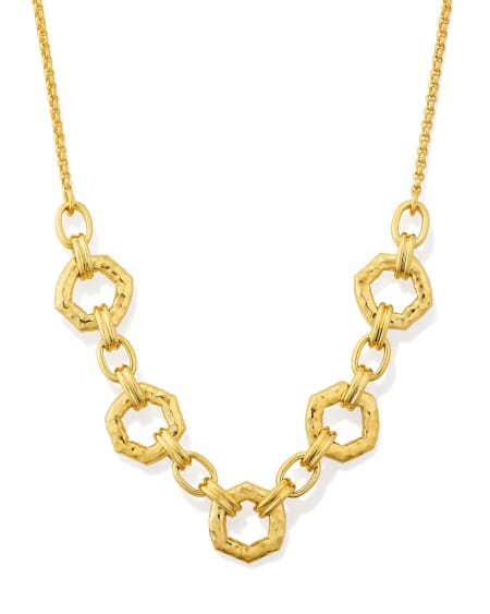 Davie 18k Gold Vermeil Open Frame Chain Necklace
