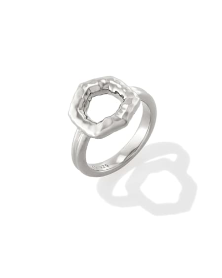Davie Sterling Silver Open Frame Ring