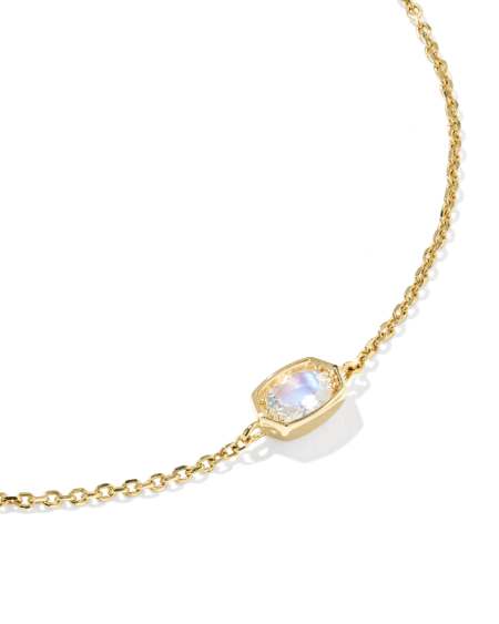 Marisa 14k Yellow Gold June Oval Solitaire Bracelet